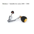 thumbnail image 1 of Aluminum Alloy Fishing Reel Handle Knob Fishing Tackle Accessories Spinning Reel Foldable Rocker Be applicable 99% Reel ,Rigid Aluminum Skeletal Frame, 1 of 7