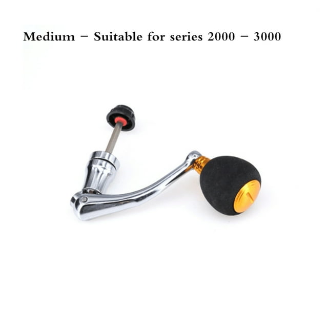 Aluminum Alloy Fishing Reel Handle Knob Fishing Tackle Accessories Spinning Reel Foldable Rocker Be applicable 99% Reel ,Rigid Aluminum Skeletal Frame