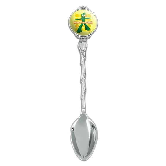 Yoga Gumby That's a Stretch Novelty Collectible Demitasse Tea Coffee Spoon