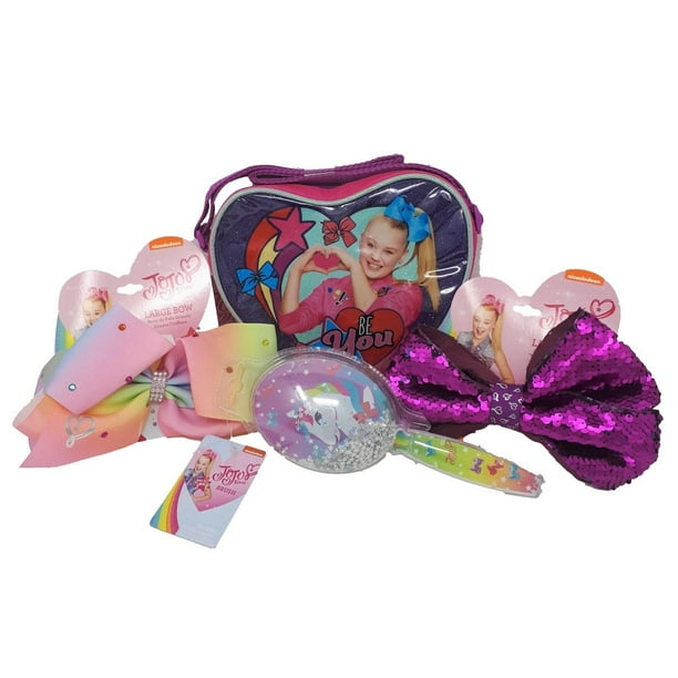 JoJo Siwa - JoJo Siwa Bows Set, 2x Hair Bow, 1x Unicorn Confetti Hair