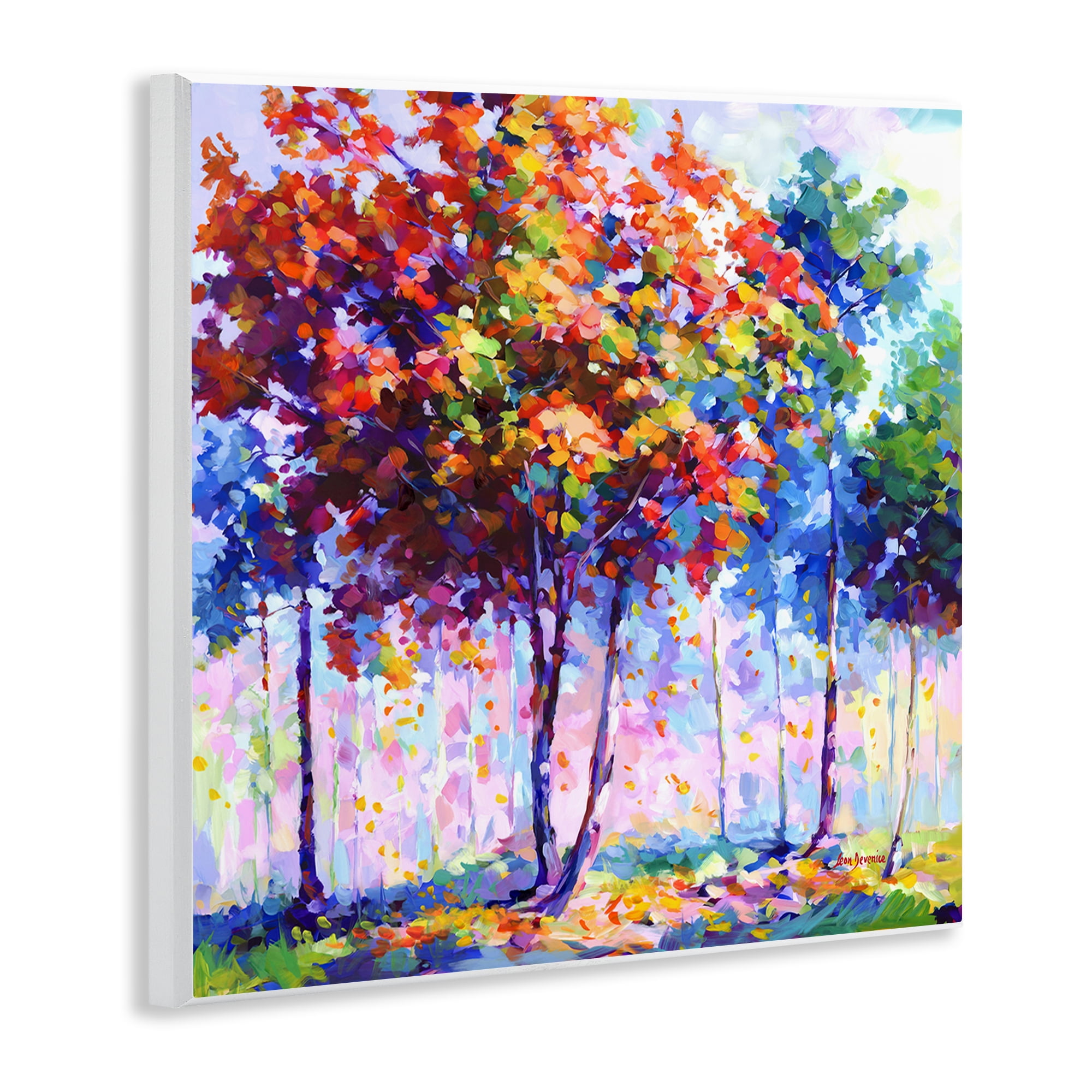 Stupell Industries Shades Of Solitude Landscape & Nature Painting Unframed Art Print Wall Art, 12 x 12