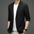 thumbnail image 2 of Abrigos negros Trajes y blazers para hombre Chaqueta ajustada para hombre Corta Gris Fina Cropped Casual Novedad en Moda Original Vintage 2024, 2 of 5