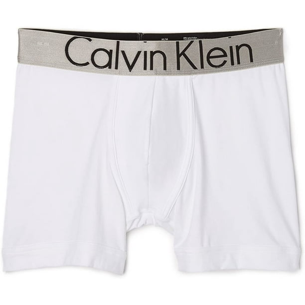 Calvin Klein Men's Steel Micro Boxer Brief, White, X-Large 