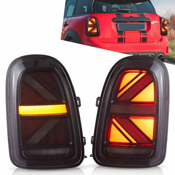 VLAND LED Tail Lights Smoked For 2017-UP MINI Cooper Countryman F60 W/Sequential