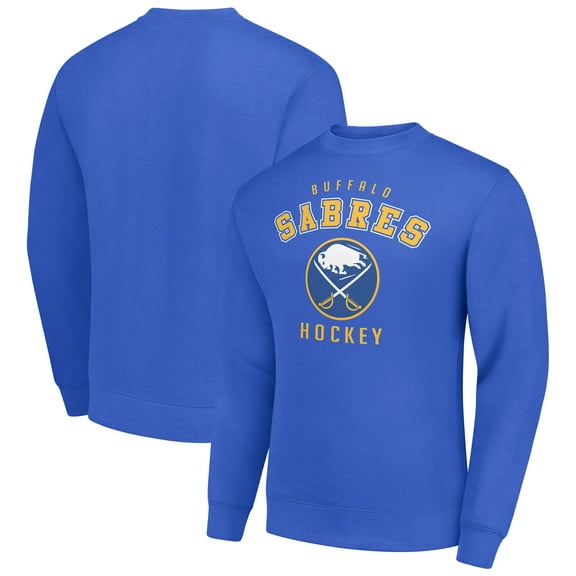 Men's Starter Royal Buffalo Sabres Team Logo Fleece Pullover Sweatshirt