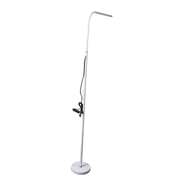 M Buder Lámpara de Pie LED Blanca Moderna Alimentada por USB Control de Botón Brillante Lámpara Alta para Dormitorio