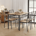 thumbnail image 1 of Gaderth 5-Piece Dining Table Set For 4,Rectangle Kitchen Table And Chairs,Wooden Dining Room Table With 4 Chair,Farmhouse Dining Set,Dinette Set For Studio Breakfast Nook Bistro Apartment, 1 of 7
