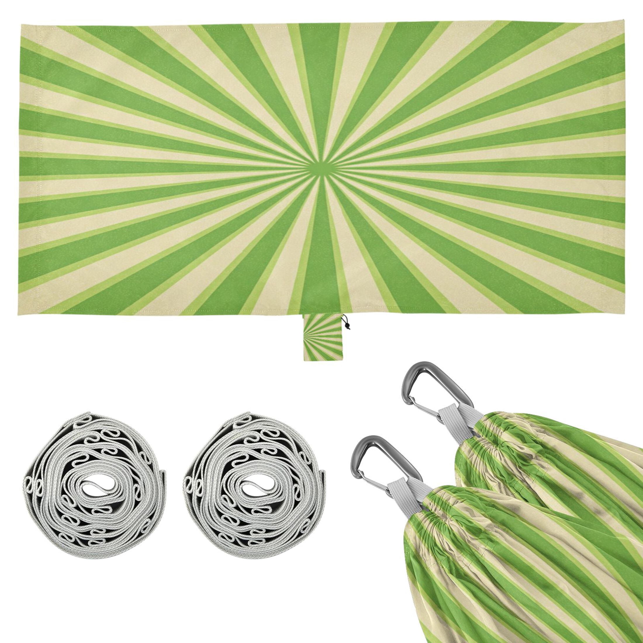 Hanging Hammock Portable Travel Camping For Outdooor Beach Camping Hiking Lime Green