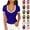 16# Blue, variant on Ribbed Short Sleeve Tops for Women V Neck Ribbed Knit Color Block T Shirts Low Cut Fitted Casual Summer Basic Tees 2026 Red L