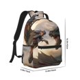 thumbnail image 2 of Disketp Friendship Dragon Backpack - Comfortable Daypack with The right laptop for you Spacious Main Compartment & other poket - {designName} print, 2 of 6