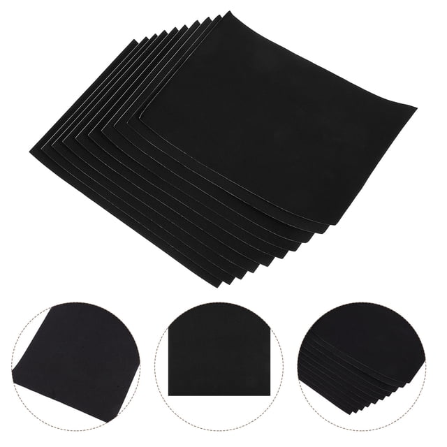 HEALEEP 10Ud Tapetes Adhesivos Negros Para Muebles Con Espuma Amortiguadora Para Minimizar Ruidos Y Proteger