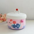 thumbnail image 4 of asddcavvf Small Woven Storage Handwoven Rope Organizer Decorative Toy Container with Lid for Living Room Craft Stationery Home, 4 of 4