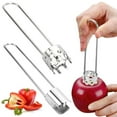 thumbnail image 3 of QHUDLV Red Bell Pepper Seed Corer Tool Steel Fruit and Vegetable Corer Tool,2025 Upgraded Washable Reusable Ste, 3 of 9