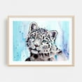 thumbnail image 2 of Snow Leopard - Illustration Watercolor Animal Wildlife Tiger Nature Portrait Unframed Wall Art Print 8 x 12 inches, 2 of 7