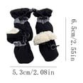 thumbnail image 4 of Dog Winter Boots With Fleece Lining Reflective Tape And Drawstring Closure For Small To Medium Dogs 4 Pack, 4 of 5