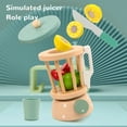 thumbnail image 4 of Wood Blender Toy, High Simulation Wooden Juicer Toy Interaction Entertainment Basswood  For Home For Children, 4 of 8