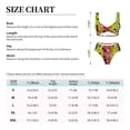 thumbnail image 4 of Kdxio Colorful Tie Dye Stained Glass 1 Print Women's 2 Piece High Waisted Wrap Spaghetti Strap Summer Swimsuit Bikini Set-Small, 4 of 7
