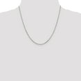 thumbnail image 2 of 10k White Gold 1.8mm Round Link Cable Chain Necklace Pendant Charm, 2 of 9