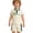 X166 Beige, variant on Bysome Boys Outfit Set Letter Print Short Sleeve Lapel Neck Shirts With Colorblock Shorts Outfit Quick Dry Boys Set Size 2-3 Years Beige