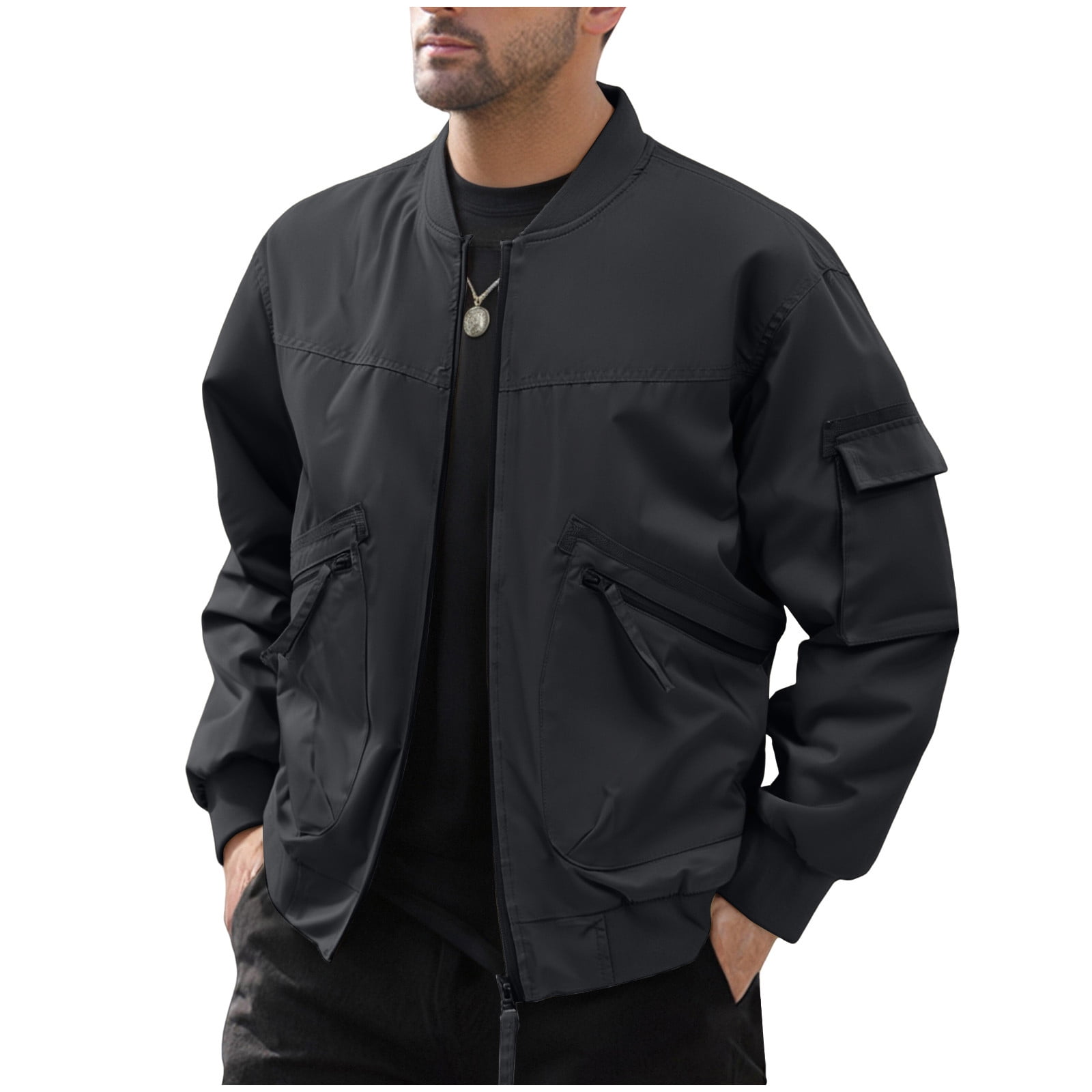 Dickies Men's 76242 Snap Front Windbreaker Water Resistant Jacket