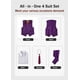 thumbnail image 2 of Conjunto de chaleco morado para niños Suit YuanLu con pantalones, camisa y corbata, talla 7, 2 of 7