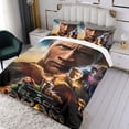 thumbnail image 3 of Black Adam Conjunto de sábanas temático, trío de piezas, cómodo y amigable con la piel, diseño único, regalo de decoración para el hogar para familiares, amigos y fans, 90 cm * 190 cm, 3 of 6