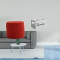 thumbnail image 2 of Elegante Reposapiés Otomano Con Organizador De Control Remoto, Asiento Cilíndrico De Madera Para Oficina, Dormitorio, Guardería, Apartamento, Mesita De Noche, Sofá., 2 of 8