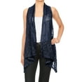 thumbnail image 1 of Cardigan Sans Manches Ouvert devant en Crochet pour Femmes, 1 of 5
