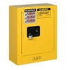 JUSTRITE 890200 Mobile Mini Safety Cabinet, 22" x 17" x 8", Yellow