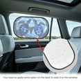 thumbnail image 4 of Yuyamidu Sea Turtle Car Window Shade Hibiscus Car Side Window Sun Shade Heart Auto Rear Sunshade Blue Car Accessories Suitable for SUVs Sedans Trucks Sun UV Protection, 4 of 7