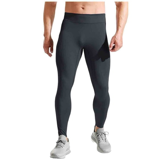 USNSM Quick Dry Compression Pants for Men High Waisted Athletic Leggings Running Tights Base Layer Sports Bottoms Yoga Pants Black XXL