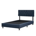 thumbnail image 2 of Box Base Cama Matrimonial + Cabecera Arlo Trinity Azul Marino, 2 of 9