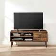 thumbnail image 1 of VASAGLE Mueble de TV, Mesa de TV, para televisores de hasta 55 Pulgadas, Largo de 120 cm, para Salón, Dormitorio, Marrón Rústico, 1 of 5