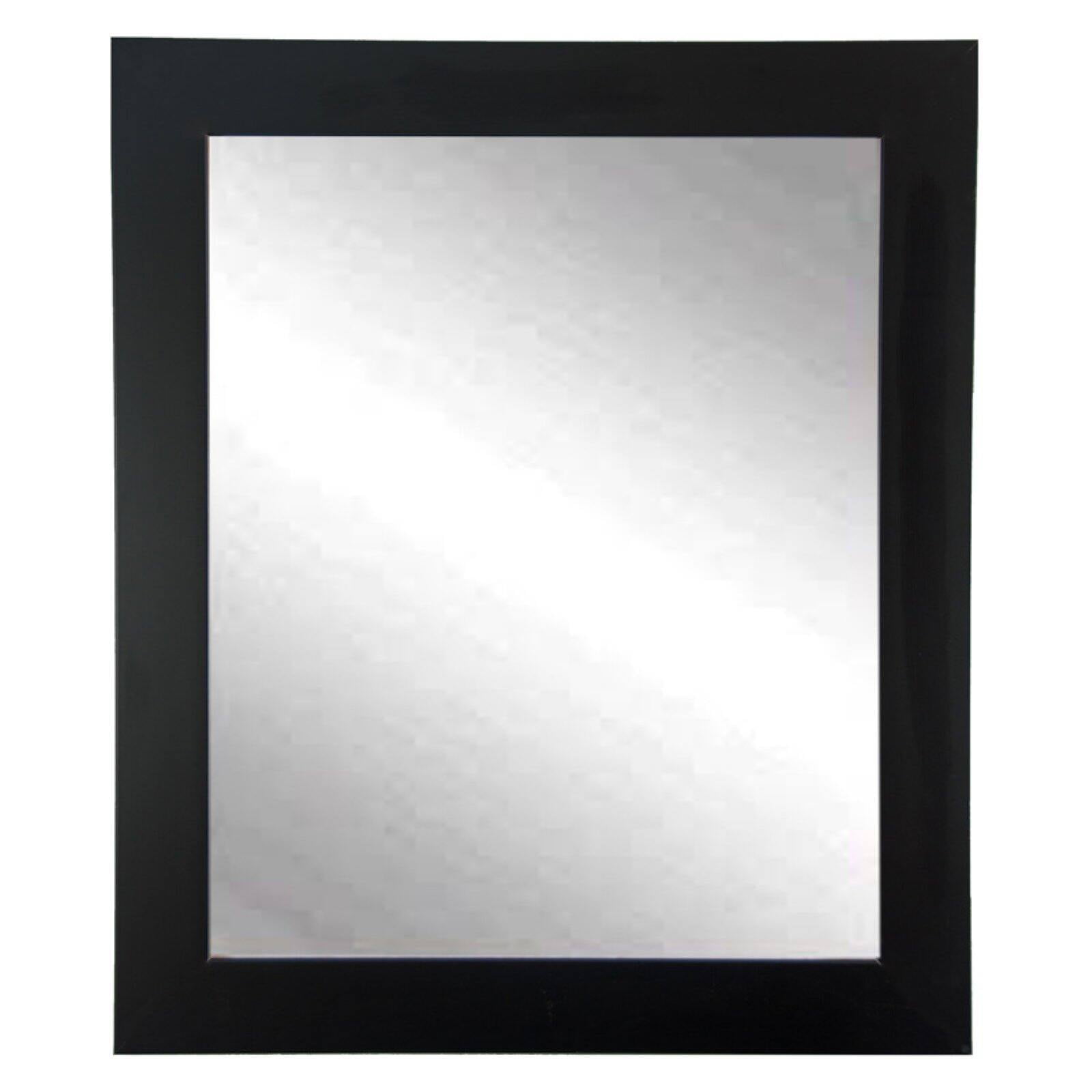 Matte Black Framed Vanity Wall Mirror 27''x 32''