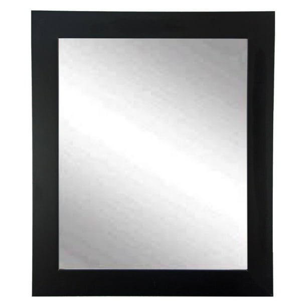Matte Black Framed Vanity Wall Mirror 27''x 32''