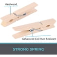 thumbnail image 4 of 100 Uds. Pinzas para ropa, pinzas de madera para ropa, Clips de madera resistentes de 3 pulgadas para colgar fotos de ropa al aire libre, 4 of 5