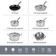 thumbnail image 4 of Granitestone 10-Piece Nonstick Hammered Stainless Steel Cookware Set with Stay Cool Handles, 4 of 7