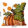 thumbnail image 3 of PiGOGI Orange Thanksgiving Pillow Covers Fall Throw Pillow Cases Orange Cushion Covers Soft Home Decor for Sofa Bedroom Polyester, 3 of 7