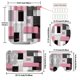 thumbnail image 2 of Juego de cortinas de ducha impermeables | Tabique de baño de PVC de 4 piezas | Separación en seco y húmedo | Alfombrilla antideslizante | Fácil de limpiar | Diseño moderno, duradero y elegante |, 2 of 4