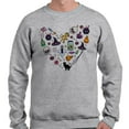 thumbnail image 2 of Halloween Heart Long Sleeve Shirt Unisex 5X-Large Grey, 2 of 5