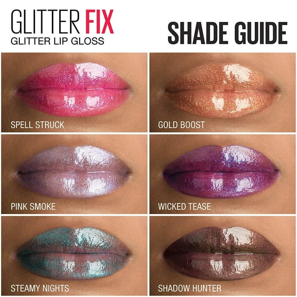 Maybelline York Lip Studio Glitter Fix Glitter Lip Gloss Makeup, Spell Struck, 0.17 fl. oz. - Walmart.com