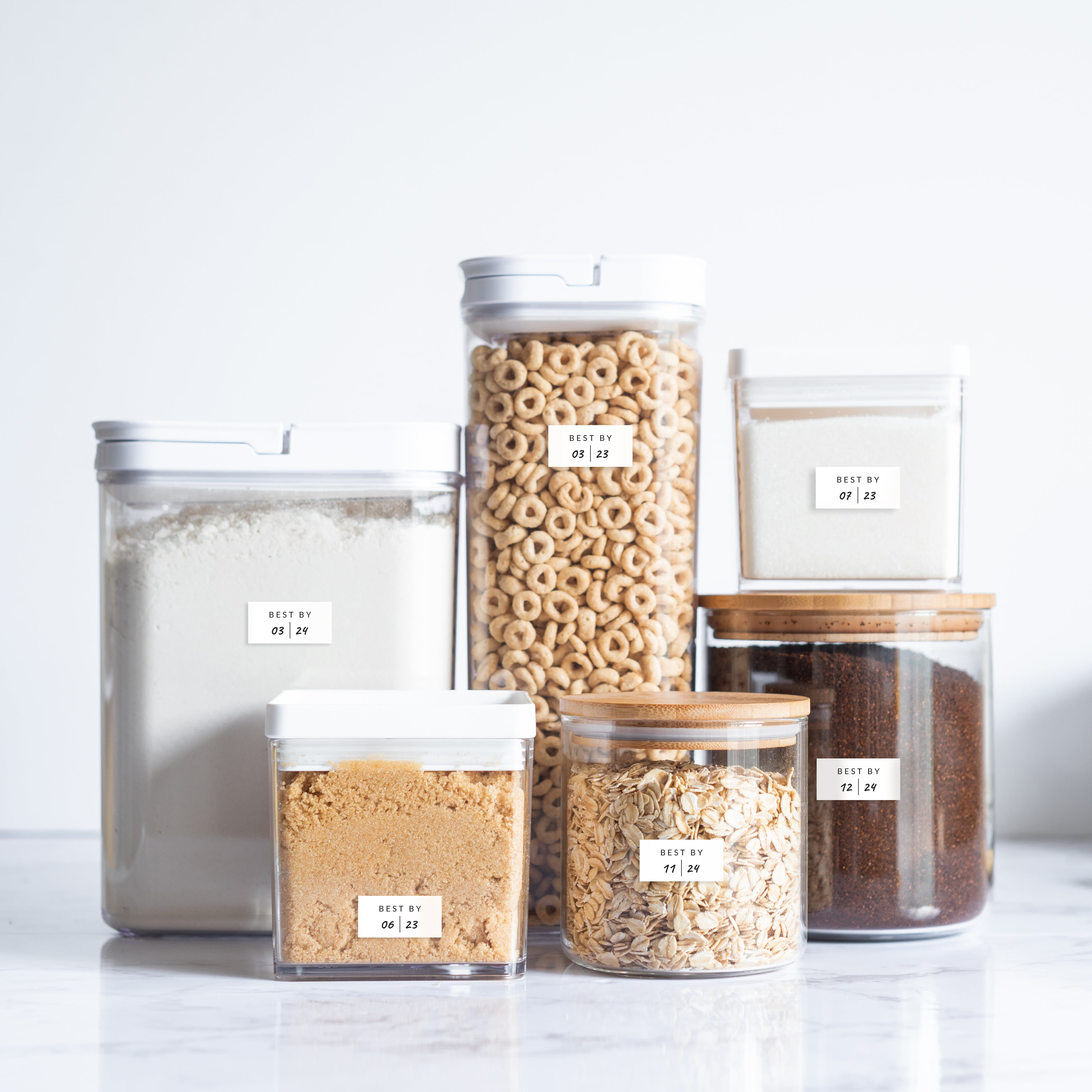 160 White Expiration Date Labels For Spice Jars Waterproof Use By Food Date Labels For 
