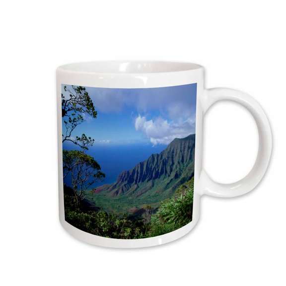 3drose, Kalalau, Kokee Sp, Waimea Canyon, Kauai, Hawaii - Us12 Dpb0089 - Douglas Peebles, 15oz Mug