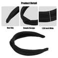thumbnail image 4 of Unique Bargains Textured Cotton Knot Headband Soft Hairband for Women 1.3 Inch Wide Black, 4 of 7