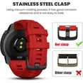 thumbnail image 2 of Tianle Compatible with Instinct 2S Bands 20mm Width Soft Silicone Watch Bands Replacement for Instinct 2S Bands Fenix 5S/Fenix 5S/Fenix 6S, Red, 2 of 7