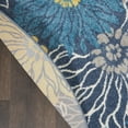 thumbnail image 5 of Nourison Passion Floral Blue 5'3" x round Area Rug, (5 Round), 5 of 8