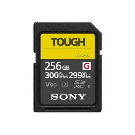 UPC: 0027242926363 | Sony SF-G series TOUGH SF-G256T – Flash memory card – 256 GB – Video Class V90 / UHS-II U3 / Class10 – SDXC UHS-II
