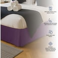 thumbnail image 3 of Utopia Bedding Twin Bed Skirt - Soft Quadruple Pleated Ruffle - Easy Fit with 15 Inch Tailored Drop - Hotel Quality, Shrinkage and Fade Resistant (Twin, Purple), 3 of 6