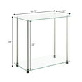thumbnail image 4 of Convenience Concepts Designs2Go Classic Glass 2 Tier Chairside End Table, Glass/Chrome, 4 of 4