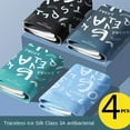 thumbnail image 1 of 4Pcs Men's Underwear Ice Silk Mesh Boxer Shorts Sexy Panties Man Underpants Thin Male U Convex Lingerie Wholesale Lots L-6XL 9915 L, 1 of 6